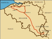 Belgia, Luksemburg - trasa wycieczki