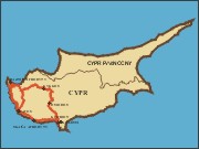 Cypr - trasa wycieczki