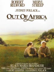 plakat z filmu Sydneya Pollacka PoĹźegnanie z AfrykÄ