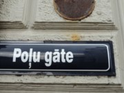 Tablica z nazwÄ ulicy Polska Brama
