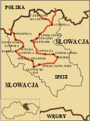 Spisz - trasa wycieczki