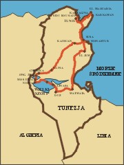 Tunezja - trasa wycieczki