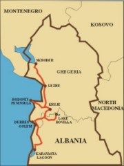 Albania, Ghegeria - the route of the trip