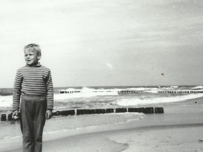 Ustka beach, stormy weather